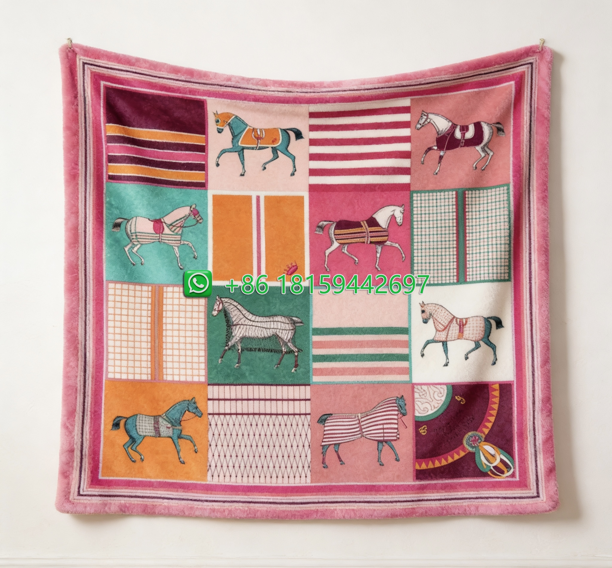 Hermes Throw Blankets